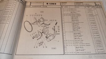 ŠKODA 1203 - seznam náhradních dílů – katalog Š1203 - 4