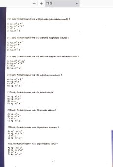 Soubor otázek na Farmaceutickou fakultu Hradec Králové - 4