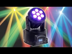 SHEHDS Otočné hlavy LED WASH 7x12W RGBW - 4