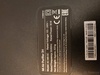 Prodám čističku vzduchu xiaomi (Mi Air Purifier 3H) - 4
