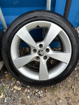 Originální alu kola Škoda Rapid + letní/zimní pneu - 4