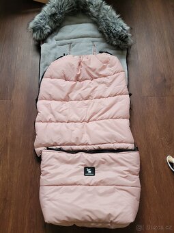 Dětský fusak do kočárku COTTONMOOSE růžový - 4