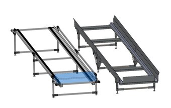 Stavebnicový Gravitační Regálový Systém / Válečkové Dráhy (F - 4