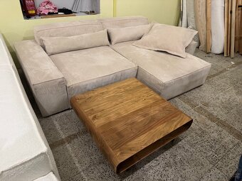 NOVÁ krásná Sedací souprava Sirpio manšetr Béžová - 4