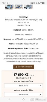 Patrová postel se schody - 4