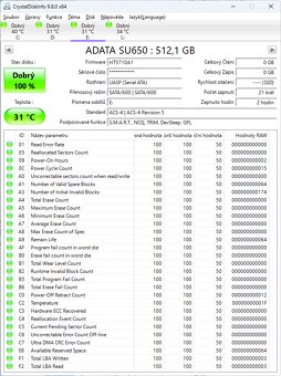 Zcela nový a nepoužití SSD 2.5"  ADATA SU650 Profi Solid - 4