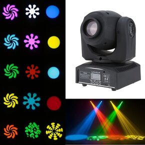 LED spot otočná hlava Lixada Light RGBW Stage světlo - 4