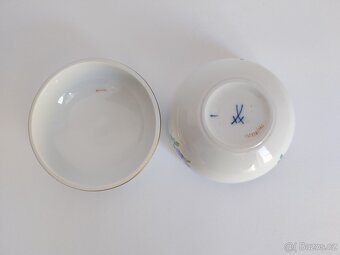 Starožítná porcelánová dózička Míšeň - Meissen - 4
