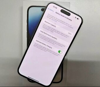 iPhone 14 Pro Silver BATERIE 100% TOP - 4