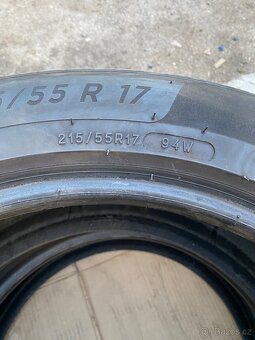 215/55 R17 94W Michelin 2x6mm dot4922 Letní - 4