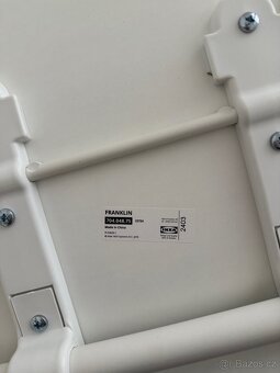 2 barové židle IKEA FRANKLIN – bílá + dárek - 4