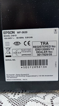 Multifunkční barevná inkoustová tiskárna Epson WF-3620 - 4