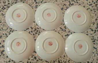 Starý čínský porcelán 6x malé talířky - 4