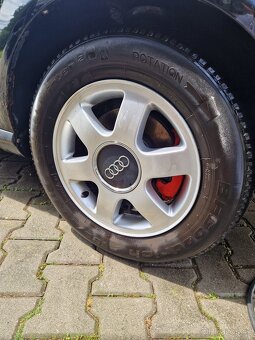 5x100 R15 Kola audi + pokličky + gumy 5mm 195/65/15 - 4