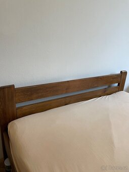 Manželská postel dub / Double bed from oak - 4