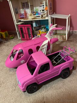 Barbie letadlo + auto - 4