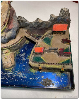 VZÁCNÝ NÁLEZ Skála a horská scéna Graner s fontánou a ostr - 4