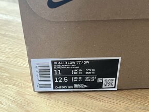 Nike Blazer Low Off-White University Red - 4