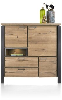 Masivní komoda 140×140 cm - Livingstone - 4