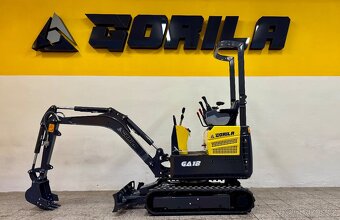 Minibagr Gorila GA12 PRO Kubota, Joysticky, AKCE - 4