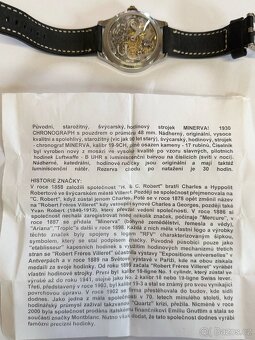 Vzácné hodinky značky Minerva Chronograph - 4