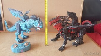 Transformers 1-step Turbo Changer Dragonstorm + Ledový drak - 4