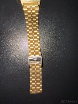 Retro hodinky Casio A159 zlaté - 4