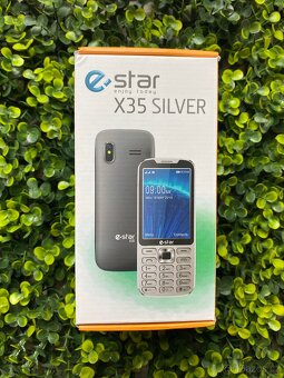 Tlačítkový mobil eSTAR X35 Silver - 4