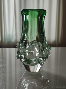 Váza zelená, L. Paleček, Škrdlovice - 4