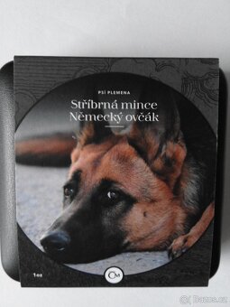 Stříbrná mince ze série Psí plemena - Německý ovčák - 4