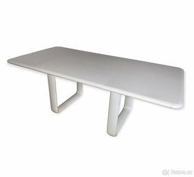 ROSENTHAL bílý psací stůl, jasan - masiv, PC 120 tis. Kč - 4