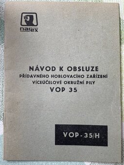 Hoblovka - přídavné hoblovací zařízení VOP-35/H - 4