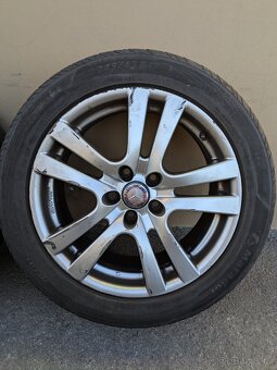 Sada alu kol Mercedes Benz s letními pneu 245/45/17 - 4