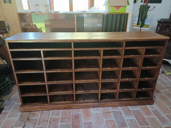 Starožitná lékárenská tára - šuplíkovač, komoda - 4