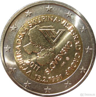 2 euro Slovensko pamětní mince 2009 - 2021 UNC, cena za 1 ks - 4