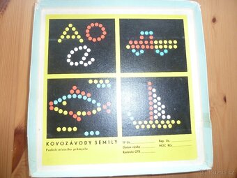 Retro hra Hry a počty s magnety Kovozávody Semily - 4