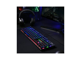 ZÁRUKA : AUKEY KM-G6 RGB mech. klávesnice 104, modré switch - 4