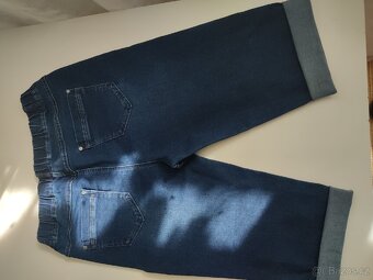 Elastické riflové kalhoty ke kolenům vel.33 v TOP STAVU - 4