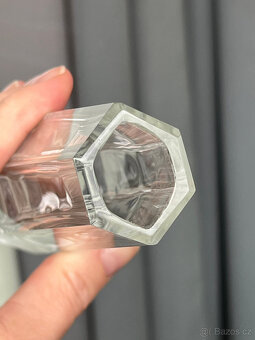 Hranatá váza 15 cm, křišťálové sklo, Václav Hanuš - 4