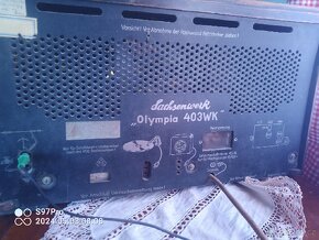 Starožitné plně funkční rádio Sachsenverk olympia 403wk - 4