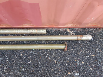 3 x anténní vojenská tyč, délka 3,29; 2,64 a 2,52m - 4