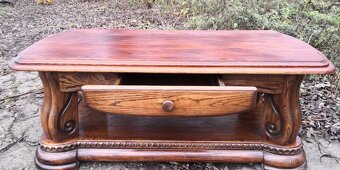 Masivní dubový konfer.stůl se šuplíkem - 4