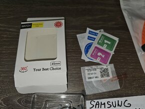 Samsung Galaxy Watche 5 Pro 2xřeminek , Tvrzené sklo + kryt - 4