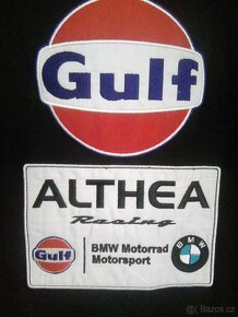 Originál značková polokošile Gulf černá/bílá, velikost XL - 4