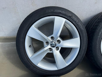 215/45R16 7X16 5X100 ET46 Alu kola ŠKODA RAPID FABIA III - 4