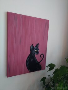 Kotě akryl 40x50 - 4