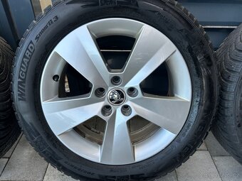Škoda zimní sada 205/55/16 Nexen 8mm Jako nová - 4