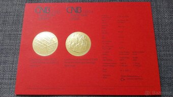 Cheb - PROOF, vzácná 5000 Kč zlatá mince, ČR - ČNB - 4