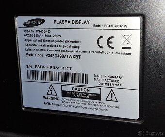 SAMSUNG-PLASMA DISLAY /43-(109CM) - 4