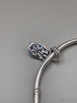 Stříbrný přívěsek č. 1 - malířská paleta - 4